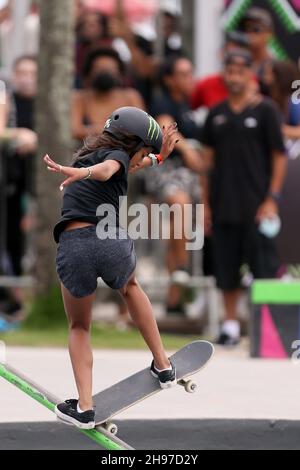 Rio de Janeiro, Brésil.4 décembre 2021.Rayssa Leal est en compétition au stade de patinage modalidade, lors de l'Open Rio 2021 de la STU, à Pra&#xe7;a Duó nesta 4 décembre crédit: Action plus Sports/Alay Live News Banque D'Images