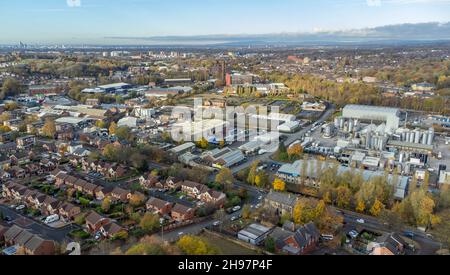Vue générale des fabricants de produits chimiques Stepan à Stalybridge, Grand Manchester, Date de la photo : vendredi 19 novembre 2021.Le crédit photo devrait se lire: Anthony Devlin Banque D'Images