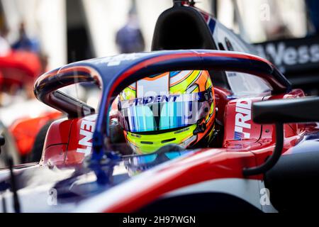 Viscaal Bent (nld), Trident, Dallara F2, portrait au cours de la 7e manche du Championnat de Formule 2 2021 de la FIA du 3 au 5 décembre 2021 sur le circuit de la corniche Jeddah, à Jeddah, Arabie Saoudite - photo Sebastiaan Rozendaal / Agence néerlandaise de photo / DPPI Banque D'Images