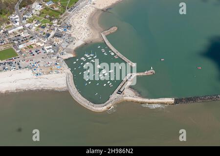 Le Cobb à Lyme Regis, Dorset, 2016. Banque D'Images