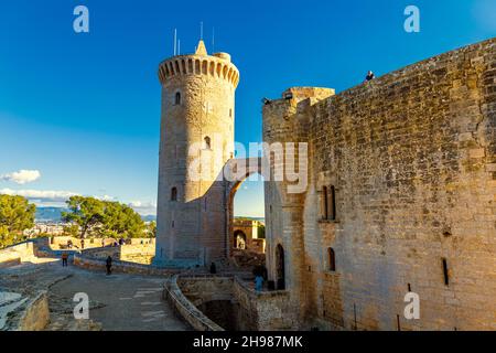 Castell de Bellver à Palma, Majorque, Espagne Banque D'Images