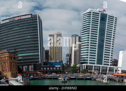 Auckland Nouvelle-Zélande 15 mai 2018 : vue sur Auckland depuis la baie Banque D'Images