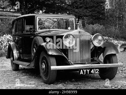 1934 Rolls-Royce 20/25 limousine avec travaux de coachwork de Barker. Banque D'Images