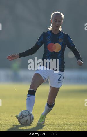 Milan, Italie.05e décembre 2021.Anja Sonstevold (FC Internazionale) en action pendant l'AC Milan vs Inter - FC Internazionale, football italien Serie A Women Match à Milan, Italie, décembre 05 2021 crédit: Agence de photo indépendante / Alay Live News Banque D'Images