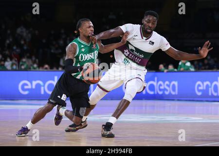 Séville, Séville, Espagne.5 décembre 2021.Lors du match de la Ligue Endesa entre Coosur Real Betis et CB Unicaja de málaga au stade San Pablo de Séville, Espagne, le 05 décembre 2021.(Credit image: © Jose Luis Contreras/DAX via ZUMA Press Wire) Banque D'Images