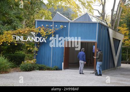 Nouvelles normes - l'exposition finlandaise à la 17e Biennale d'architecture de Venise au pavillon Alvar Aalto en Italie - 9 novembre 2021. Banque D'Images