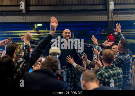 Cardiff, pays de Galles, 5/12/21: Tyson Fury Gypsy King Homecoming Party, Cardiff Vale Sports Arena, Cardiff, pays de Galles, 5/12/21: photo par Andrew Dowling Photography/Alamy Live News Banque D'Images