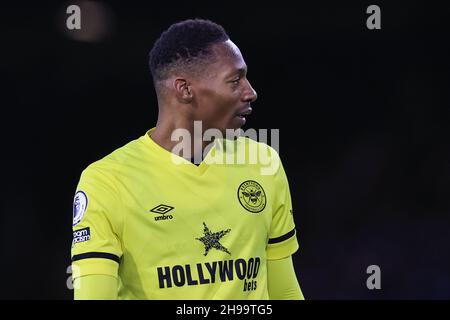 Ethan Pinnock #5 de Brentford pendant le match Banque D'Images