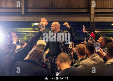 Cardiff, pays de Galles, 5/12/21: Tyson Fury Gypsy King Homecoming Party, Cardiff Vale Sports Arena, Cardiff, pays de Galles, 5/12/21: photo par Andrew Dowling Photography/Alamy Live News Banque D'Images