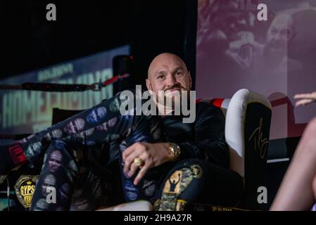 Cardiff, pays de Galles, 5/12/21: Tyson Fury Gypsy King Homecoming Party, Cardiff Vale Sports Arena, Cardiff, pays de Galles, 5/12/21: photo par Andrew Dowling Photography/Alamy Live News Banque D'Images