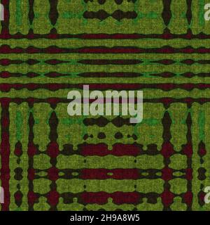 Motif imprimé vert style rétro 1960 avec répétition sans couture.Tons de mousse de forêt vintage du milieu du siècle sur ton pour un ameublement doux couverture.Nature géométrique Banque D'Images