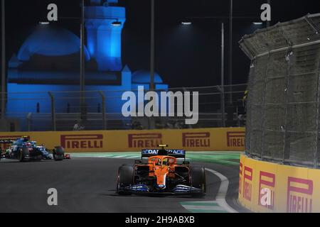 Jeddah, Arabien saoudien.05e décembre 2021.05.12.2021, Jeddah Corniche circuit, Jeddah, Formule 1 Grand Prix d'Arabie Saoudite, sur la photo Lando Norris (GBR), McLaren F1 Team crédit: dpa/Alay Live News Banque D'Images