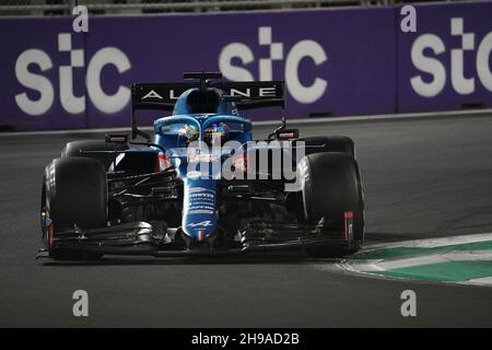 Jeddah, Arabien saoudien.05e décembre 2021.05.12.2021, Jeddah Corniche circuit, Jeddah, Formule 1 Grand Prix d'Arabie Saoudite, dans la photo Fernando Alonso (ESP), Alpine F1 Team crédit: dpa/Alay Live News Banque D'Images