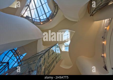 Intérieur Musée Guggenheim Bilbao, province de Gascogne, Communauté autonome du comté basque, Espagne Banque D'Images