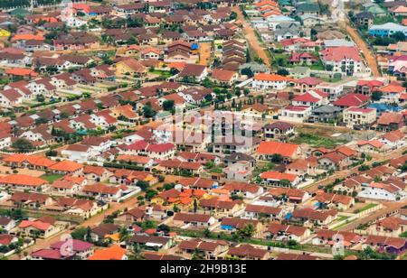 Vue aérienne de Accra, Ghana Banque D'Images