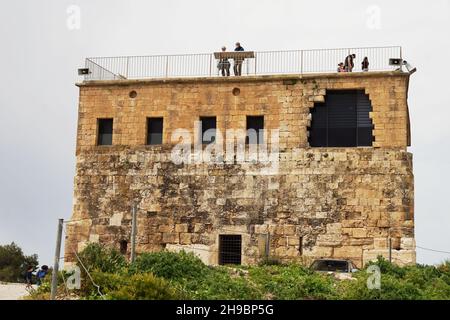 Citadelle construite à l'origine par les Croisés sur des fondations plus anciennes.Plus tard rénové par la domination ottomane (Sepphoris ou Zippori également Tzipori dans le passé cal Banque D'Images