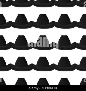 Illustration sur thème coloré motif chapeaux cowboy, belles casquettes en fond blanc.Motif de casquettes composé de chapeaux de collection cow-boy à porter. Illustration de Vecteur