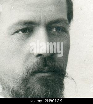 Anton Pavlovich Chekhov (russe : Антон Павлович Чехов; 29 janvier 1860 – 15 juillet 1904) est un dramaturge et écrivain russe.Carte postale ancienne de l'Empire russe, 1899.(Fragment). Banque D'Images