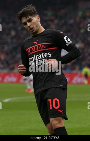 Milan, Italie.04e décembre 2021.Brahim Diaz (AC Milan) pendant l'AC Milan vs US Salernitana, football italien série A match à Milan, Italie, décembre 04 2021 crédit: Independent photo Agency/Alay Live News Banque D'Images