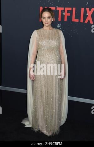 05 décembre 2021 - New York, New York - Jennifer Lawrence à la première mondiale de NetflixÃs Ã’DONÃT LOOK UPÃ“ au Jazz at Lincoln Center. Banque D'Images