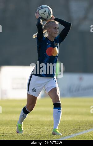 Stade de Vismara, Milan, Italie, 05 décembre 2021,Anja Sonstevold (FC Internazionale) pendant l'AC Milan vs Inter - FC Internazionale - italienne Footbal Banque D'Images