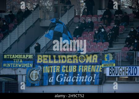 Stade de Vismara, Milan, Italie, 05 décembre 2021,Internazionale FC supporter lors de l'AC Milan vs Inter - FC Internazionale - Italian football Serie Banque D'Images