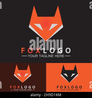 Logo Fox modèle d'illustration Vector Illustration de Vecteur