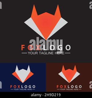 Logo Fox modèle d'illustration Vector Illustration de Vecteur