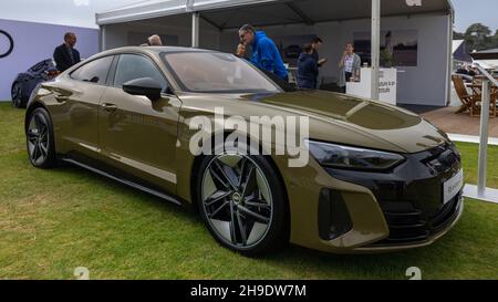 Audi RS e-tron GT, exposée au Concours d’élégance tenu au Palais de Blenheim le 5 septembre 2021 Banque D'Images