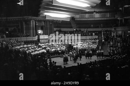 All England Ranger Rally Girl Guides Association au Royal Albert Hall oct.1950 Banque D'Images