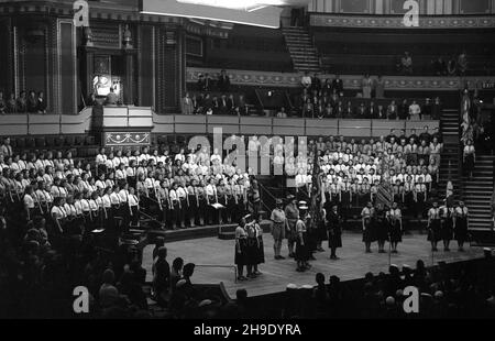 All England Ranger Rally Girl Guides Association au Royal Albert Hall oct.1950 Banque D'Images