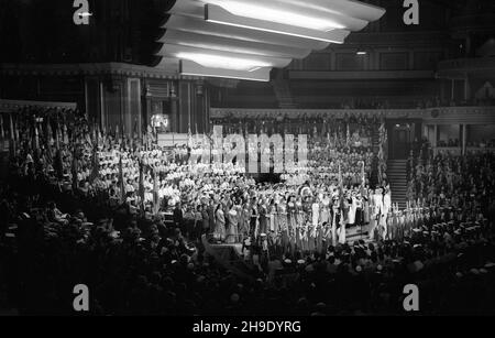 All England Ranger Rally Girl Guides Association au Royal Albert Hall oct.1950 Banque D'Images