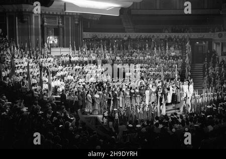 All England Ranger Rally Girl Guides Association au Royal Albert Hall oct.1950 Banque D'Images