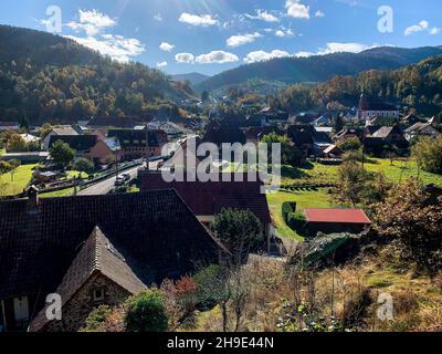 Urbes, département du Haut-Rhin, région du Grand-est, Nord-est de la France Banque D'Images