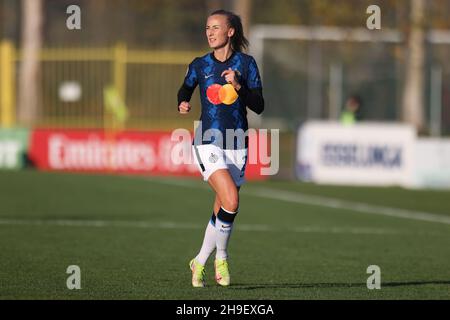 Milan, Italie, 5 décembre 2021.Anja Sonstevold d'Internazionale pendant le match de la série A Femminile au Centro Sportivo Vismara, Milan.Le crédit photo devrait se lire: Jonathan Moscrop / Sportimage Banque D'Images