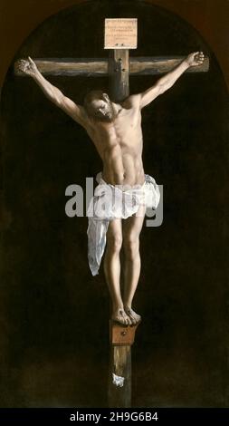 La Crucifixion, peinture de Francisco de Zurbarán, 1627 Banque D'Images