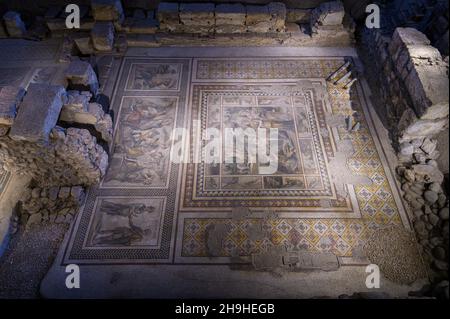 Antakya, région de Hatay, Turquie.Le Musée d'archéologie d'Antakya, connu pour sa vaste collection de mosaïques de l'époque romaine et byzantine. Banque D'Images