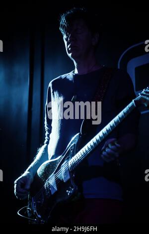 Thurston Moore et son groupe sur la scène Concorde 2 À Brighton dans le cadre du festival Great Escape 2015 Banque D'Images