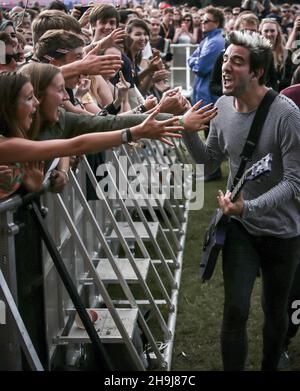 Jack Barakat de tous les temps bas sur la scène principale Au Festival de lecture de 2015 Banque D'Images