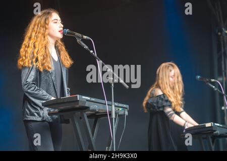 Mangeons grand-mère à l'issue du festival de la route 2019 à Larmer Tree Gardens à Dorset.Date de la photo : vendredi 30 août 2019.Le crédit photo devrait se lire: Richard Gray/EMPICS Banque D'Images