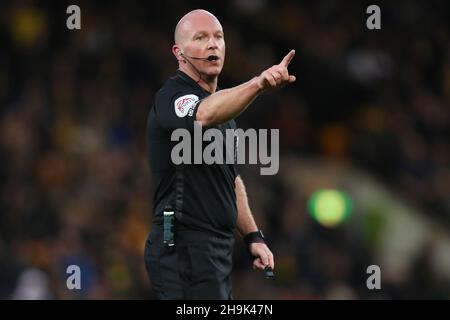 Arbitre, Simon Hooper - Norwich City / Wolverhampton Wanderers, Premier League, Carrow Road, Norwich, Royaume-Uni - 27 novembre 2021 usage éditorial uniquement - restrictions DataCo applicables Banque D'Images