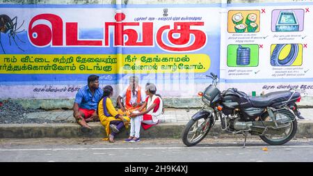 Locaux à Pondichéry.À partir d'une série de photos de voyage en Inde du Sud.Date de la photo : mercredi 8 janvier 2020.Le crédit photo devrait se lire: Richard Gray/EMPICS Banque D'Images