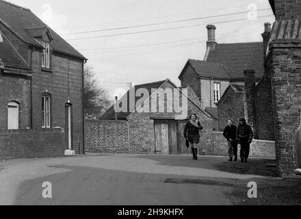 Coalport Road, Madeley en 1967.Royaume-Uni 1960s Banque D'Images