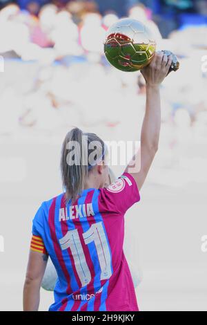 4th décembre 2021 ; Stade Estadi Johan Cruyff, Barcelone, Espagne: Primera Division Womens football, FC Barcelone versus Atletico Bilbao: Picture show Banque D'Images