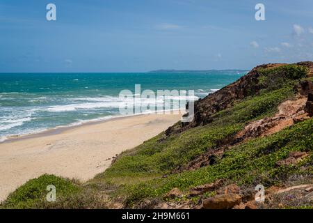 Minas Beach, Tibau do Sul, près de Pipa et Natal Beach, État du Rio Grande do Norte, Brésil, le 27 janvier 2021. Banque D'Images