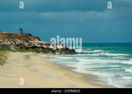 Minas Beach, Tibau do Sul, près de Pipa et Natal Beach, État du Rio Grande do Norte, Brésil, le 27 janvier 2021. Banque D'Images