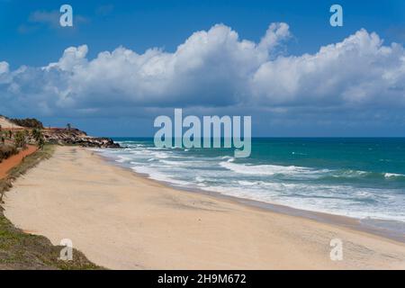 Minas Beach, Tibau do Sul, près de Pipa et Natal Beach, État du Rio Grande do Norte, Brésil, le 27 janvier 2021. Banque D'Images