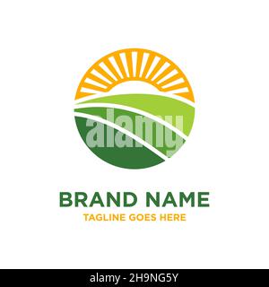 logo circulaire de l'agriculture Banque D'Images