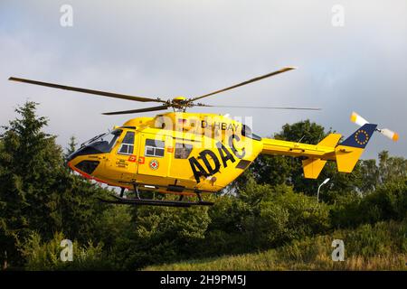 Hélicoptère de sauvetage ADAC Banque D'Images