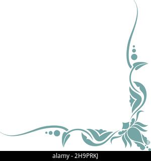 Coin décoratif élégant.Cadre décoratif de style vintage Illustration de Vecteur